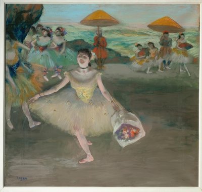 Dancer on Stage by Edgar Degas