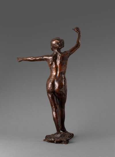 Dancer Ready to Dance, Right Foot Forward by Edgar Degas
