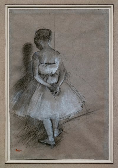 Dancer Standing, Hands Crossed Behind Her Back by Edgar Degas