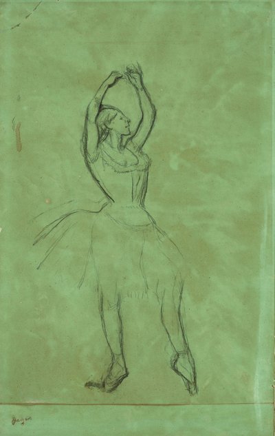 Dancer with Raised Arms by Edgar Degas