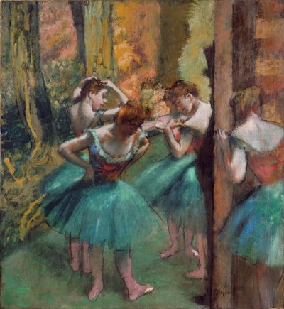 Dancers in Pink and Green by Edgar Degas