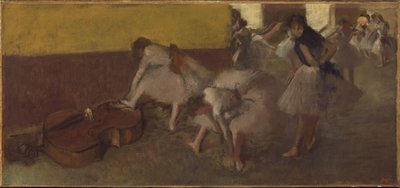 Dancers in the Green Room, c.1879 by Edgar Degas