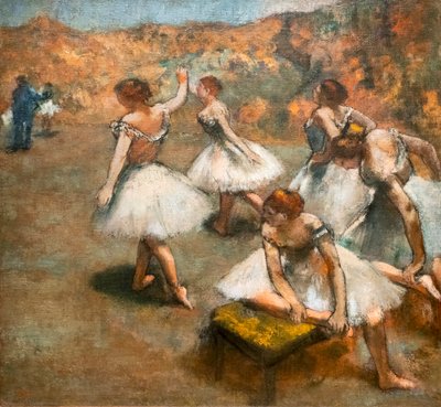 Dancers on the Stage by Edgar Degas