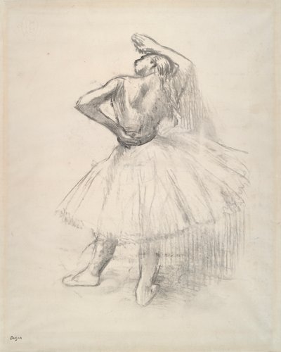 Standing Dancer, Right Arm Raised by Edgar Degas