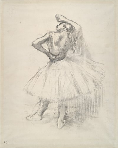 Standing Dancer with Right Arm Raised by Edgar Degas