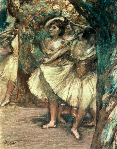 Dancers in Green by Edgar Degas