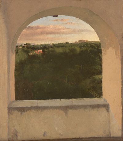 Landscape of Italy Seen Through a Skylight, circa 1856-59 by Edgar Degas