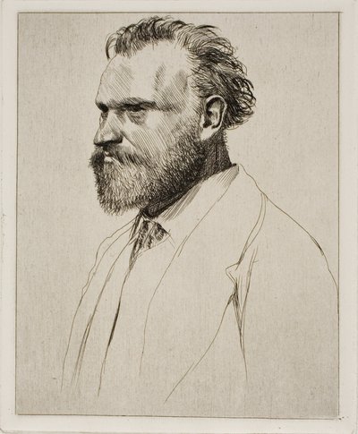 Bust-Length Portrait of Edouard Manet by Edgar Degas