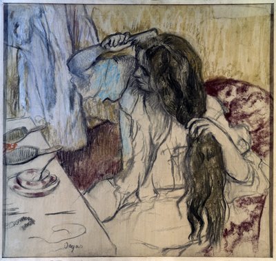 Woman at Her Toilet by Edgar Degas