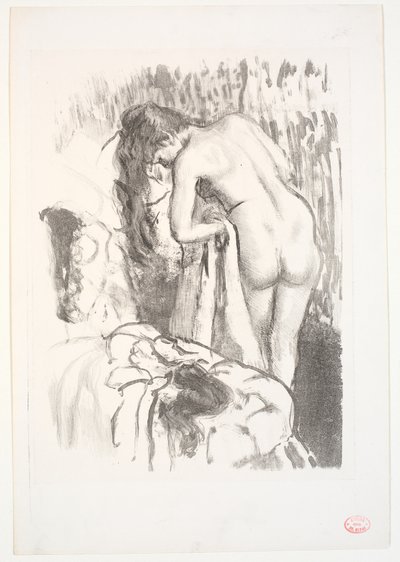 Nude Woman Standing at Her Toilet by Edgar Degas