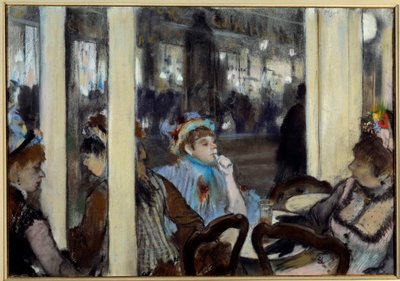 Women on a Cafe Terrace by Edgar Degas