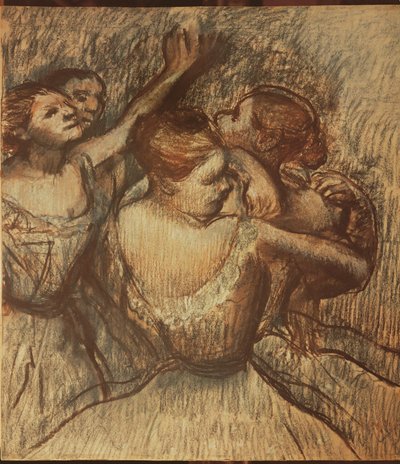 Green Dancers by Edgar Degas