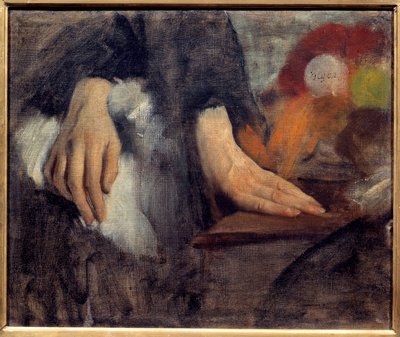 Hand study for the Bellelli family by Edgar Degas