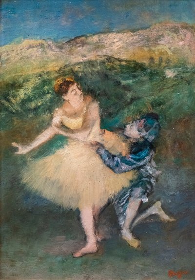 Harlequin and Colombine by Edgar Degas