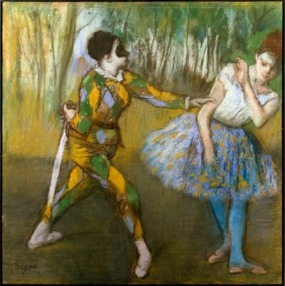 Harlequin and Colombine by Edgar Degas