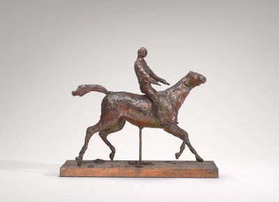 Horse Galloping, Turning the Head to the Right, the Feet Not Touching the Ground by Edgar Degas