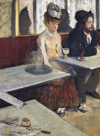 In a Cafe, or The Absinthe by Edgar Degas