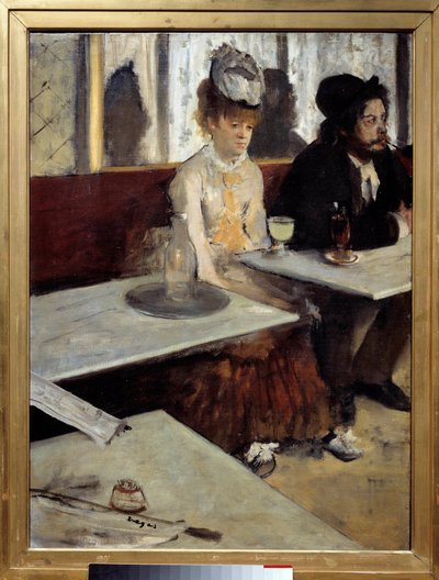 In a cafe also says Absinthe by Edgar Degas