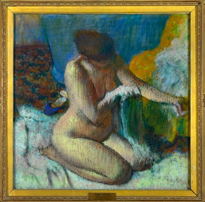 The Bath (La sortie du bain) by Edgar Degas