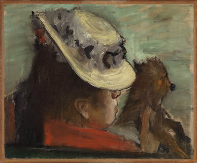 Lady with a Dog, c.1877 by Edgar Degas