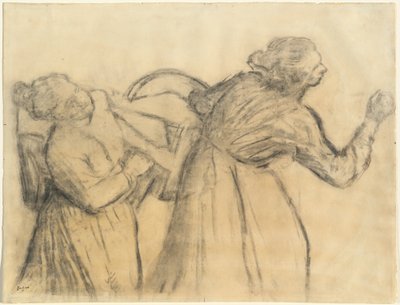 Laundress Carrying Linen by Edgar Degas