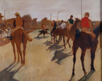 The Parade, Also Called Racehorses in Front of the Stands by Edgar Degas