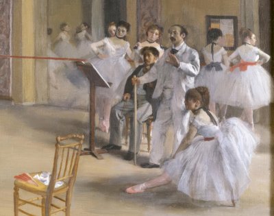The Dance Foyer at the Opera on the Rue Le Peletier by Edgar Degas
