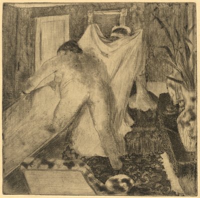 Leaving the Bath by Edgar Degas