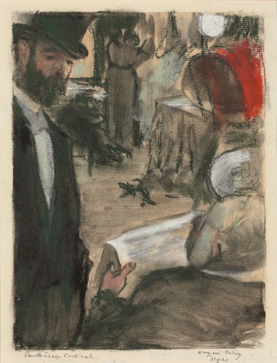 Ludovic Halevy Found Madame Cardinal in a Lounge by Edgar Degas