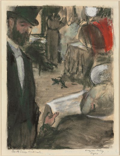 Ludovic Halevy Finds Madame Cardinal in a Box by Edgar Degas