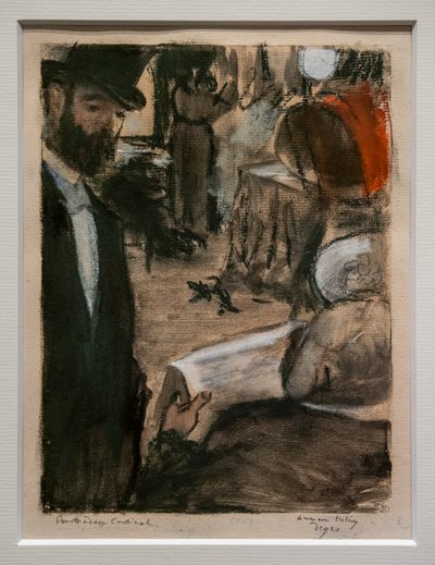 Ludovic Halevy Finds Madame Cardinal in a Dressing Room by Edgar Degas