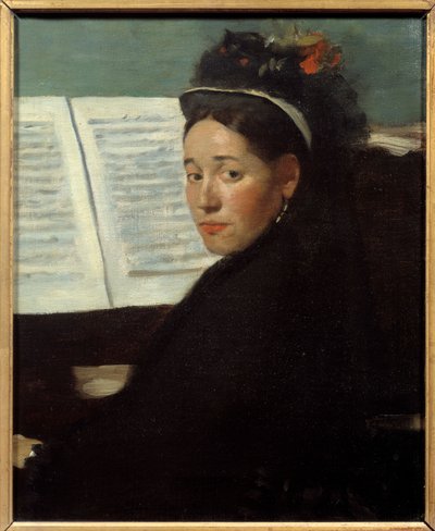 Mademoiselle Dihau at the Piano by Edgar Degas