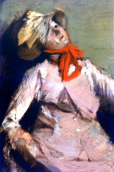Man and a Puppet (detail), c1860 by Edgar Degas