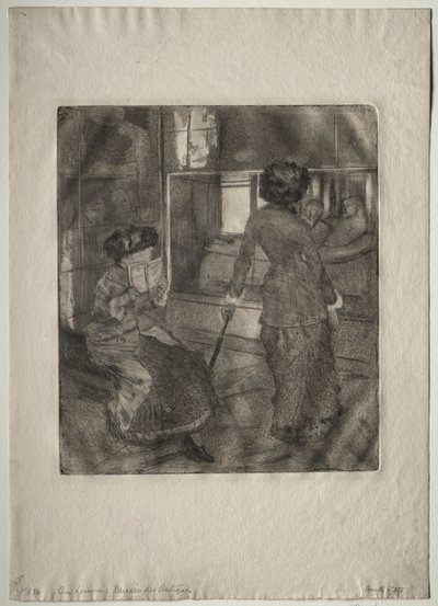 Mary Cassatt at the Louvre: The Etruscan Gallery by Edgar Degas