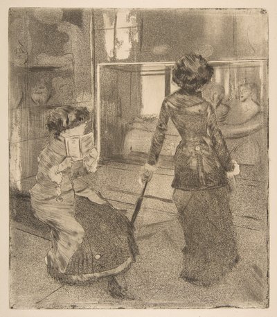 Mary Cassatt at the Louvre: The Etruscan Gallery by Edgar Degas