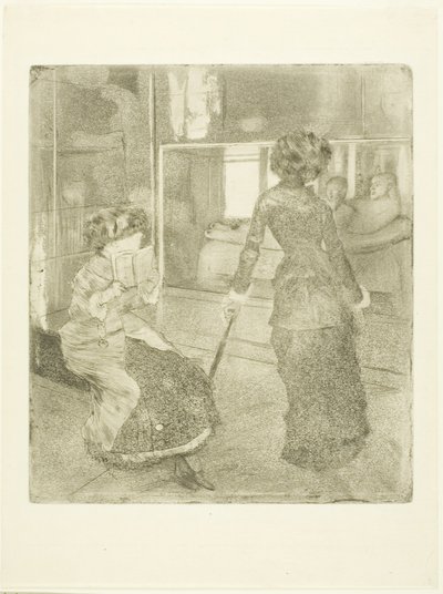 Mary Cassatt at the Louvre: The Etruscan Gallery by Edgar Degas