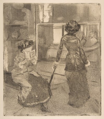Mary Cassatt at the Louvre: The Etruscan Gallery by Edgar Degas