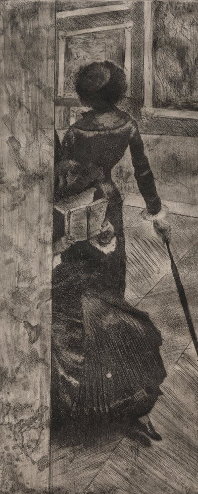 Mary Cassatt at the Louvre: The Paintings Gallery by Edgar Degas