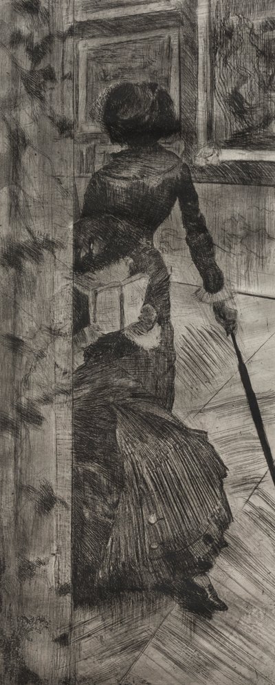 Mary Cassatt at the Louvre: The Paintings Gallery, 1879-1880 by Edgar Degas