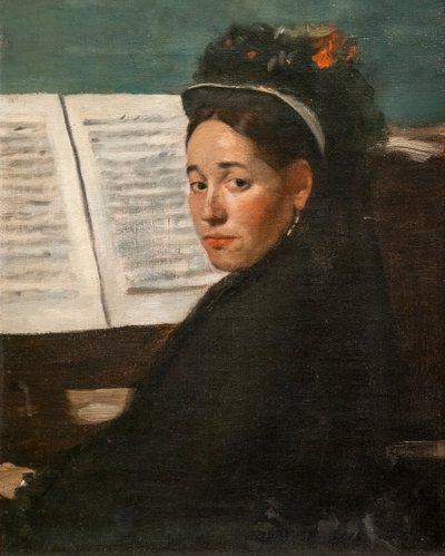 Miss Dihau at the Piano by Edgar Degas