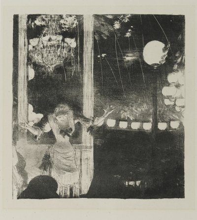 Mlle Becat at the Cafe des Ambassadeurs, 1877-78 by Edgar Degas