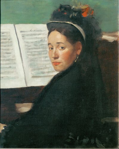 Mlle. Dihau at the Piano by Edgar Degas