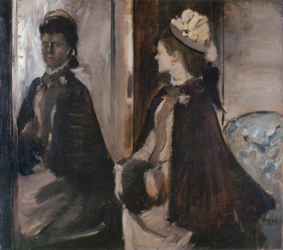 Mrs. Jeantaud in the Mirror by Edgar Degas