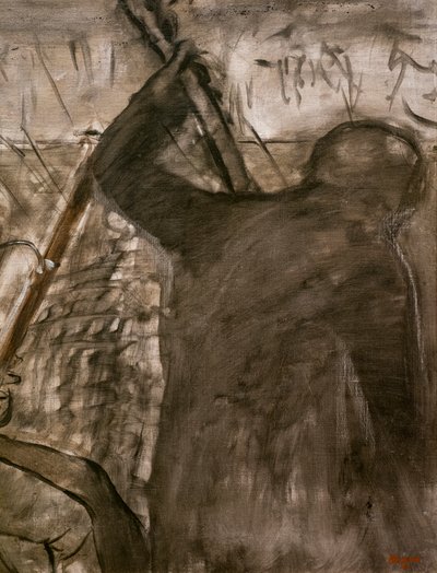 Musicians in the Orchestra (detail) by Edgar Degas