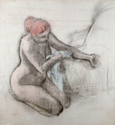 Nude Woman Drying Herself After the Bath by Edgar Degas