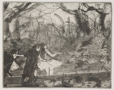 On Stage III, 1876-77 by Edgar Degas