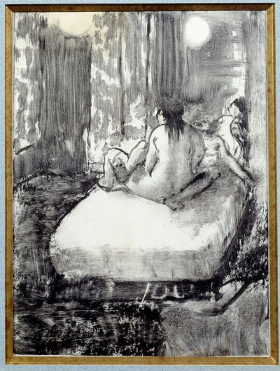On the Bed by Edgar Degas