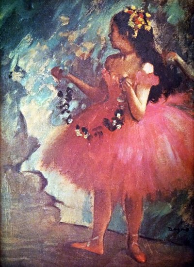 Dancer in a Rose Dress by Edgar Degas