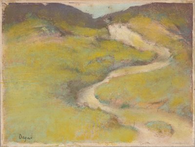 Pathway in a Field by Edgar Degas