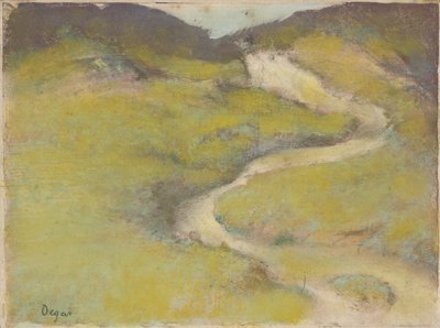 Pathway in a Field by Edgar Degas